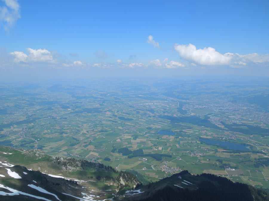 Blick vom Stockhorn in Richtung Bern