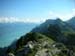 Blick nach NNO von der Schynigen Platte aus, Brienzer See mit Brienzer Rothorn auf der anderen Seeseite, rechts vorne Oberberghorn und Loucherhorn