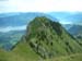 Nüschleten vor dem Thunersee, vom Lasenberg-Gipfel aus gesehen